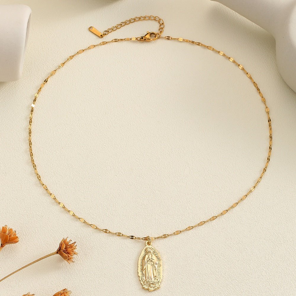 18" Virgin Marry Necklace - Carlotta