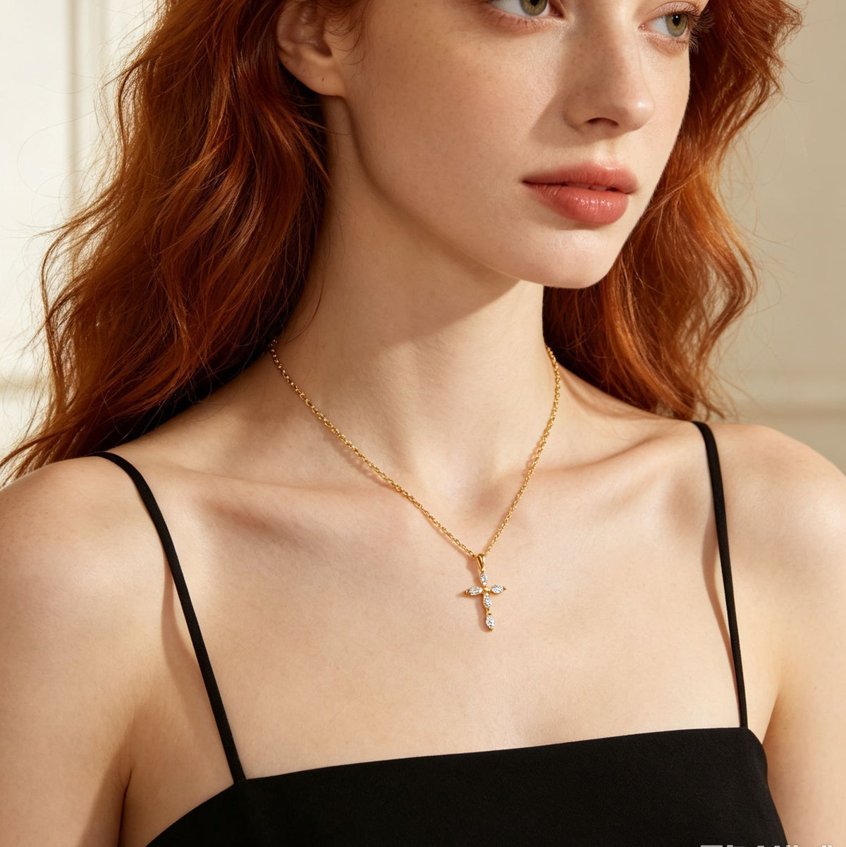 Celeste Cross Necklace