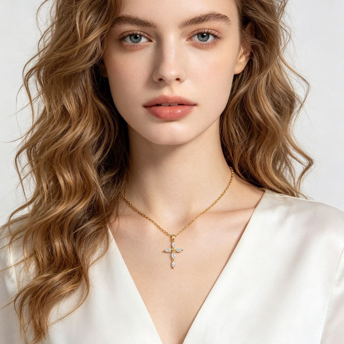 Celeste Cross Necklace