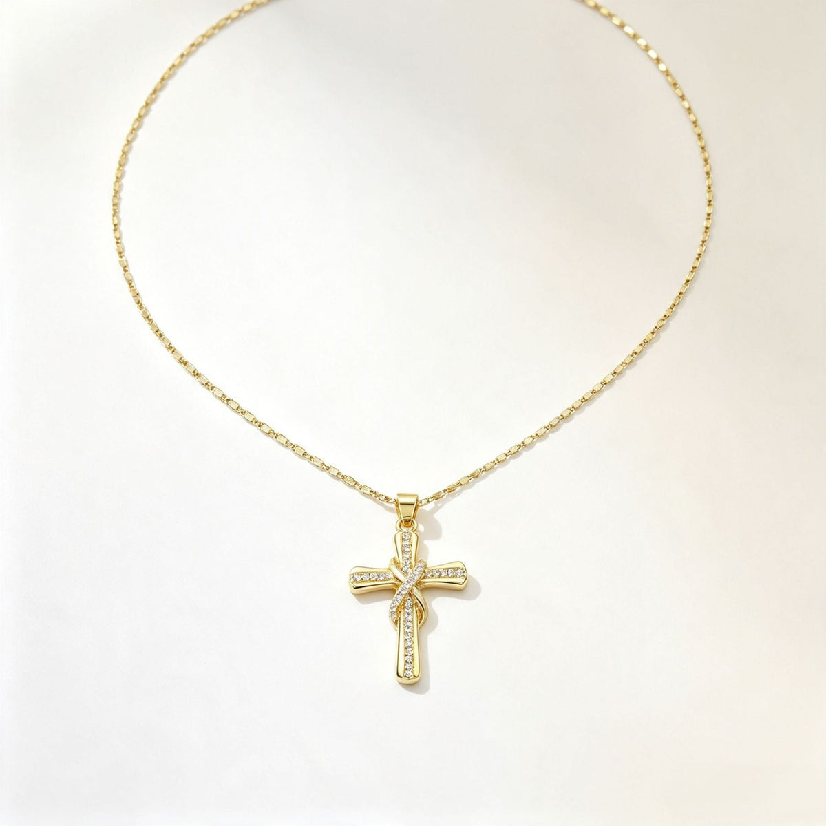 Infinity Cross Necklace - Carlotta