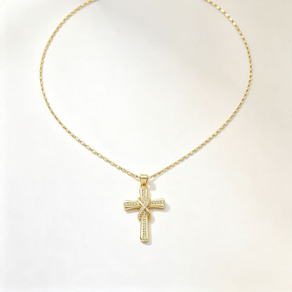 Infinity Cross Necklace - Carlotta