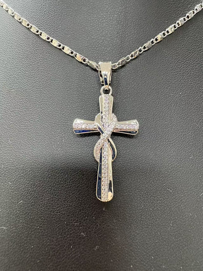 Infinity Cross Necklace - Carlotta