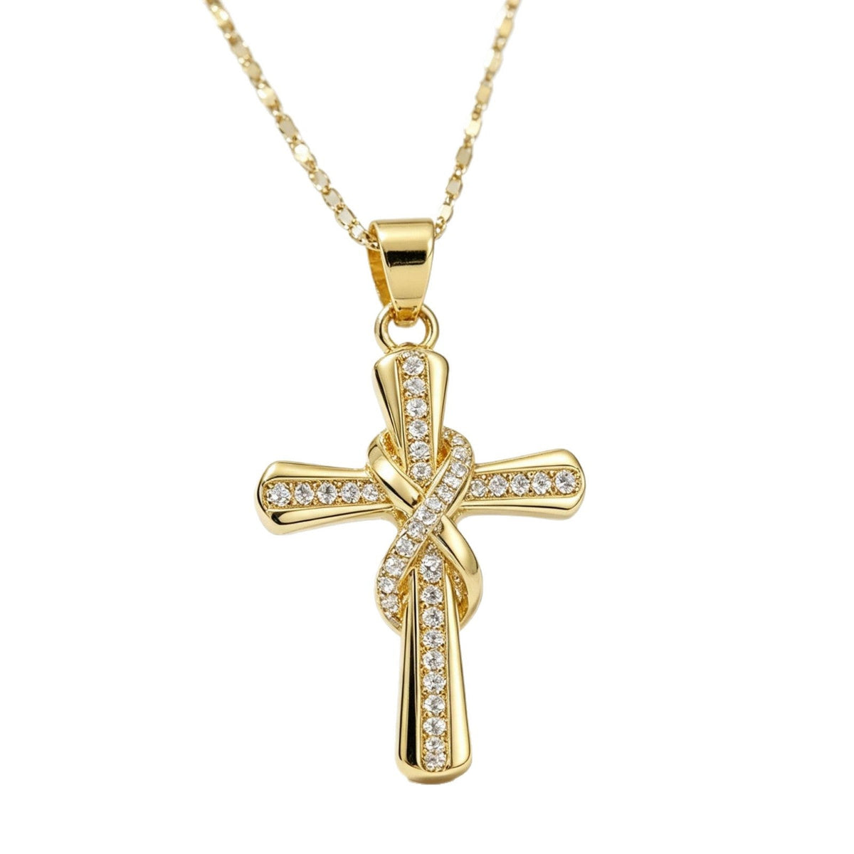 Infinity Cross Necklace - Carlotta