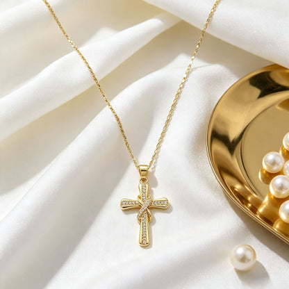Infinity Cross Necklace - Carlotta
