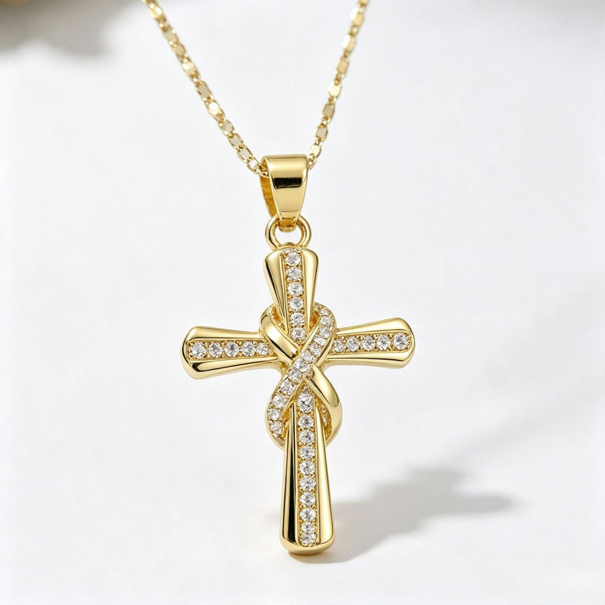 Infinity Cross Necklace - Carlotta